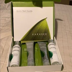 Exposed Skincare face cleanser and serum